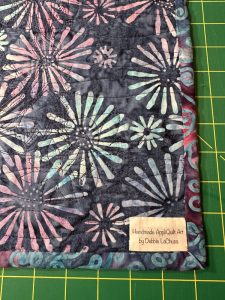 AppliQuilt Art Back with label