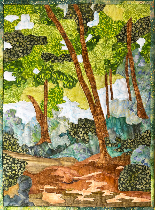 Forest Path AppliQuilt Art
