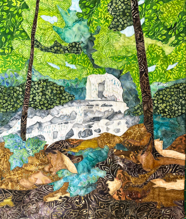 Pearsons Falls AppliQuilt Art